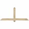 Ekena Millwork Eugene Rough Sawn Timber Gable Bracket, Douglas Fir, 60"W x 27"H x 4"D x 4"F, 11/12 Pitch GBW060X27X0404EUG00RDF - alternate 1
